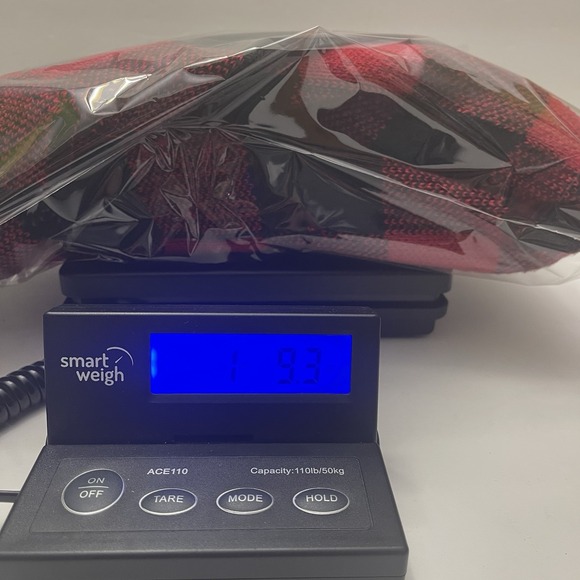 Talbots Cardigan Red Black Buffalo Plaid Long‎ Cotton Blend Pockets Womens M - Picture 6 of 6